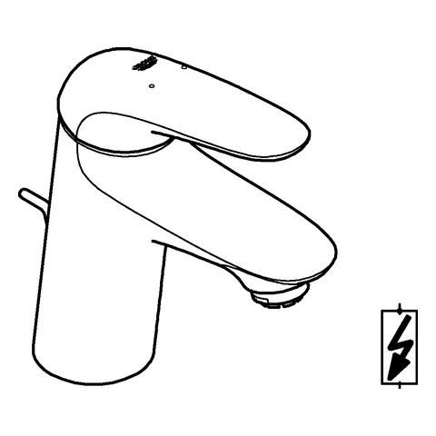 Grohe Eurostyle Einhand-Waschtischbatterie, S-Size, Einlochmontage, geschlossener Metall-Hebelgriff, Niederdruck, chrom Grohe Eurostyle Einhand-Waschtischbatterie, S-Size, Einlochmontage, geschlossener Metall-Hebelgriff, Niederdruck, chrom