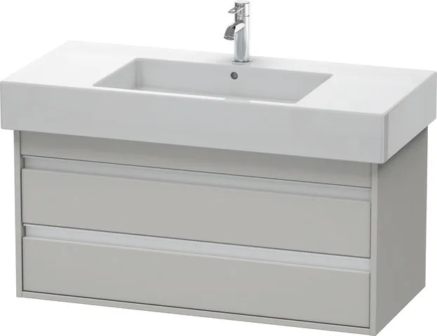 Duravit Waschtischunterschrank wandhängend „Ketho“ 100 × 48 × 45,5 cm Betongrau Matt Duravit Waschtischunterschrank wandhängend „Ketho“ 100 × 48 × 45,5 cm Betongrau Matt