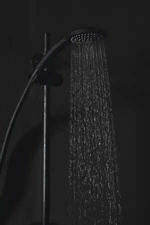 Brausekombination Idealrain 600mm 1-Funktion-Handbrause 100mm Silk Black