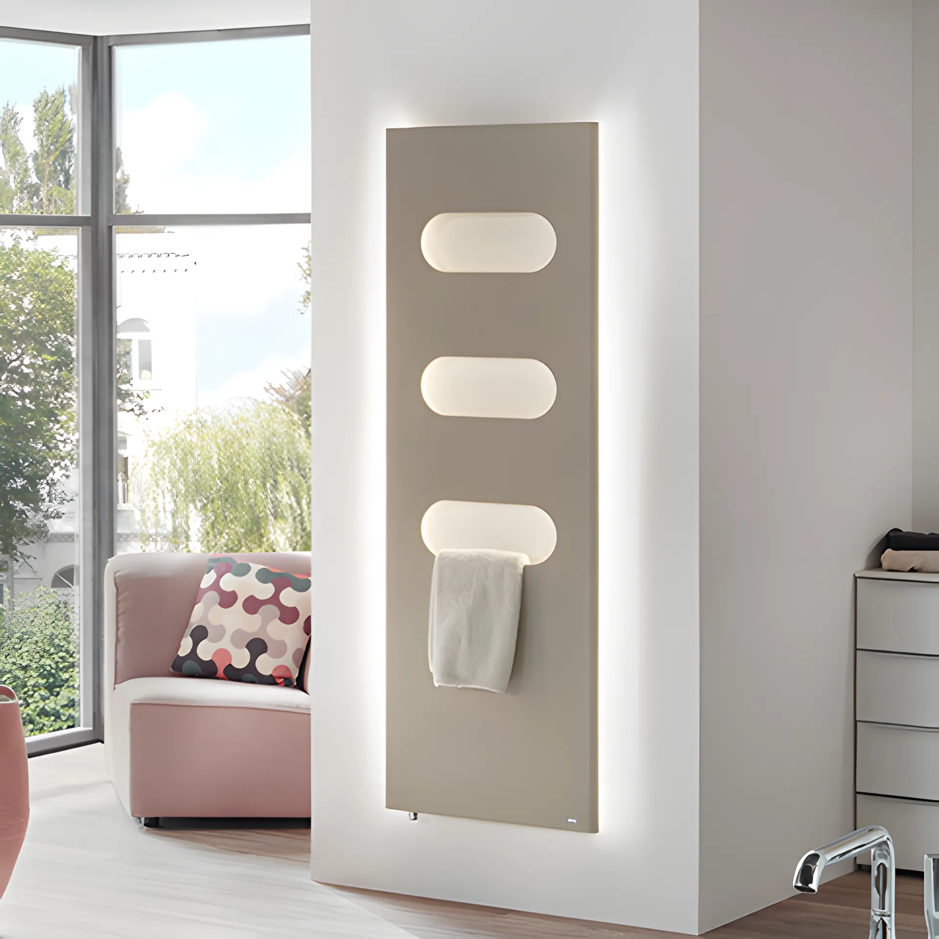 BEMM Design-Heizkörper „Plawa Spa Soft“ 60 × 200 cm in Steinbeige perlmatt BEMM Design-Heizkörper „Plawa Spa Soft“ 60 × 200 cm in Steinbeige perlmatt