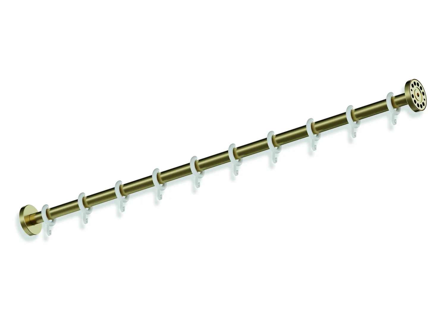 HEWI System 900 Vorhangstange, Edelstahl, PVD beschichtet