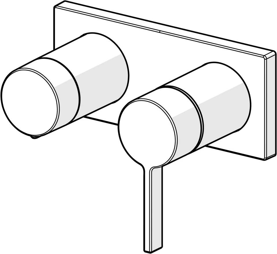 HansaLOFT Wannen- und Brausearmatur Hansamatrix Einhebelmischer Fertigmontageset für Wanne/Brause 5764 Rosette eckig 4.0 Plattform Chrom HansaLOFT Wannen- und Brausearmatur Hansamatrix Einhebelmischer Fertigmontageset für Wanne/Brause 5764 Rosette eckig 4.0 Plattform Chrom