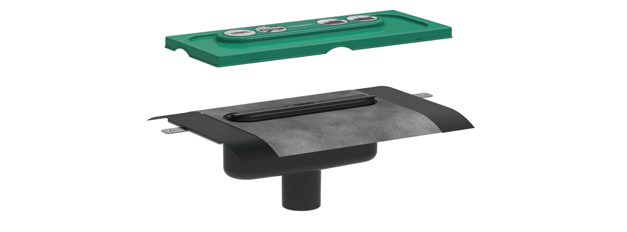 uBox universal GK für Duschrinnen Ablaufgehäuse für vertikale Installation uBox universal GK für Duschrinnen Ablaufgehäuse für vertikale Installation