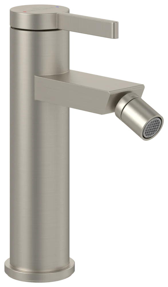 Villeroy & Boch Dawn Einhebel-Bidetarmatur TVB106201150, 38 x 166 x 122 mm, Brushed Nickel Matt