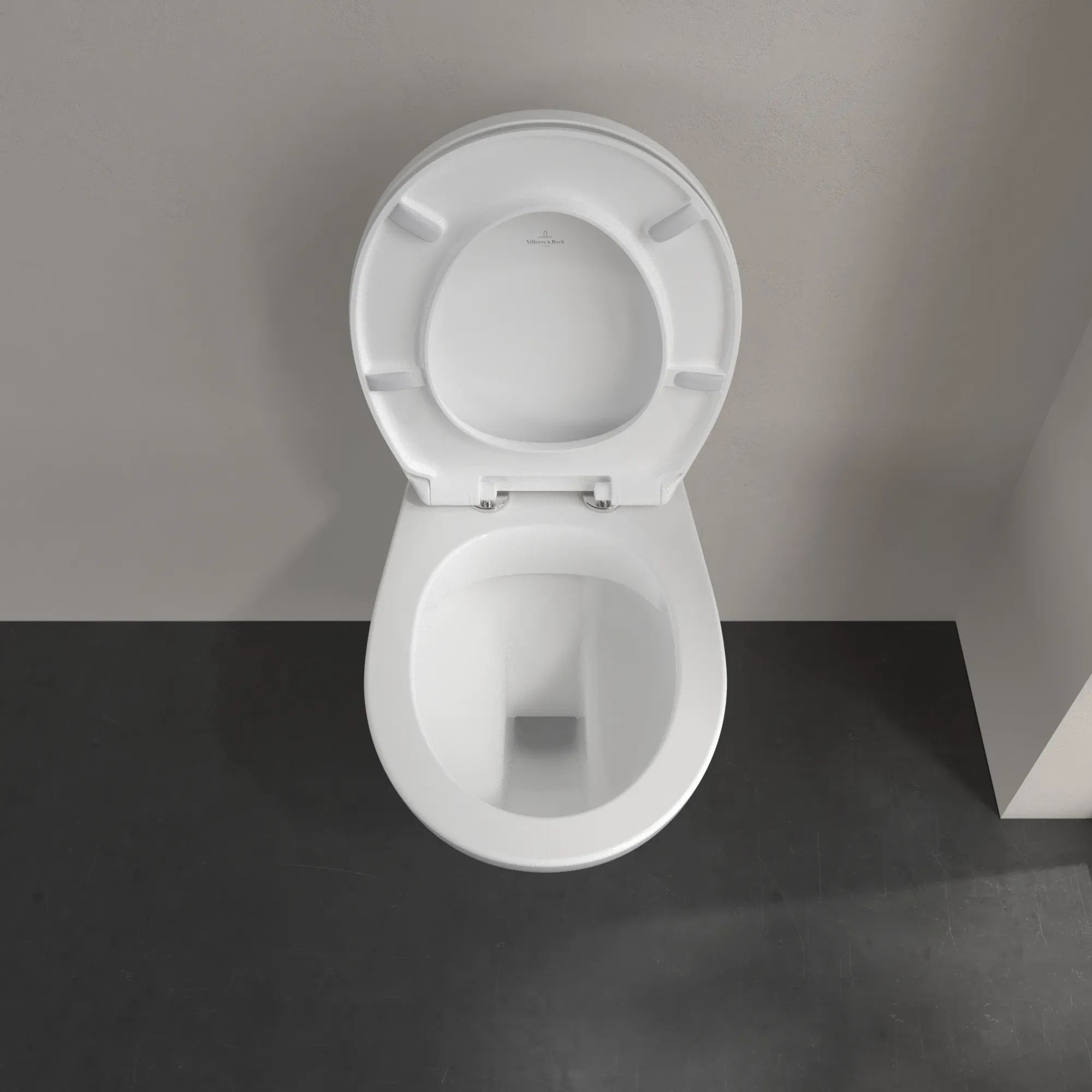 Wand-Tiefspül-WC Combi-Pack DirectFlush „O.novo“ 36 × 36 × 54 cm ohne Spülrand