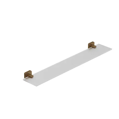 Kludi-VELA S Glasablage Brushed Bronze - Wandmontage mit Schrauben oder Klebe-Set | Design in Bad E.J. GmbH Kludi-VELA S Glasablage Brushed Bronze - Wandmontage mit Schrauben oder Klebe-Set | Design in Bad E.J. GmbH
