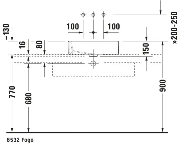 Aufsatzwaschtisch „Vero“, ohne Überlauf Aufsatzwaschtisch „Vero“, ohne Überlauf