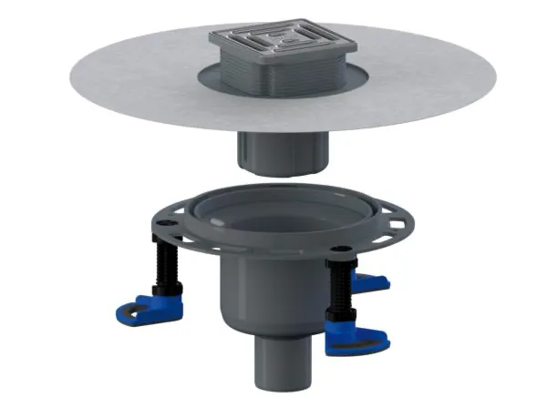 Bodenablauf DallDrain Select senkr., DN50/DN100, 100x100mm Bodenablauf DallDrain Select senkr., DN50/DN100, 100x100mm