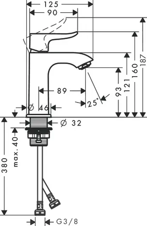Waschtischmischer 100 Metris für Handwaschbecken ohne Ablaufgarnitur chr. Waschtischmischer 100 Metris für Handwaschbecken ohne Ablaufgarnitur chr.
