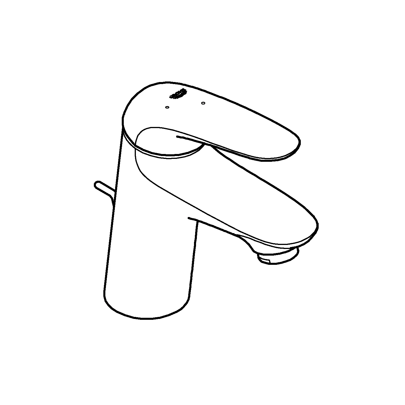 Einhand-Waschtischbatterie Eurostyle 23709_3, S-Size, Einlochmontage, geschlossener Metall-Hebelgriff, Energie-Spar-Funktion Mittelstellung kalt, Zugstangen-Ablaufgarnitur 1 1/4'', chrom Einhand-Waschtischbatterie Eurostyle 23709_3, S-Size, Einlochmontage, geschlossener Metall-Hebelgriff, Energie-Spar-Funktion Mittelstellung kalt, Zugstangen-Ablaufgarnitur 1 1/4'', chrom