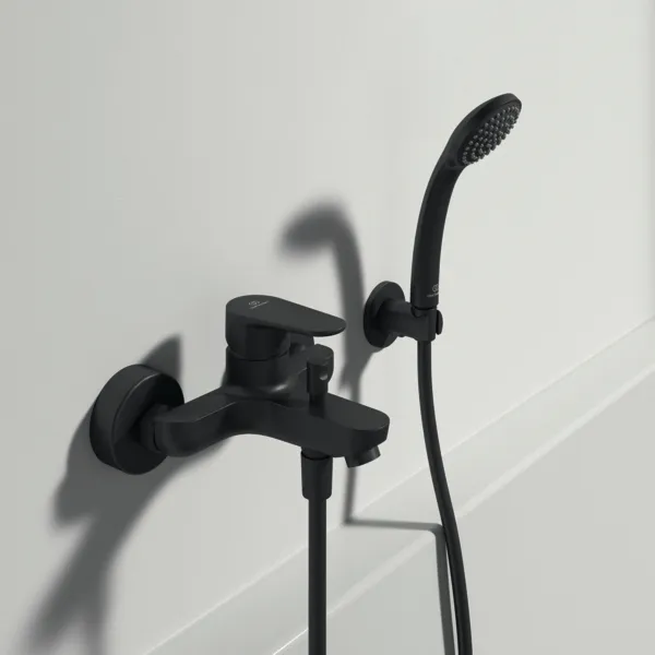 Ideal Standard Badearmatur Aufputz Cerafine O, Ausladung 155mm, Silk Black