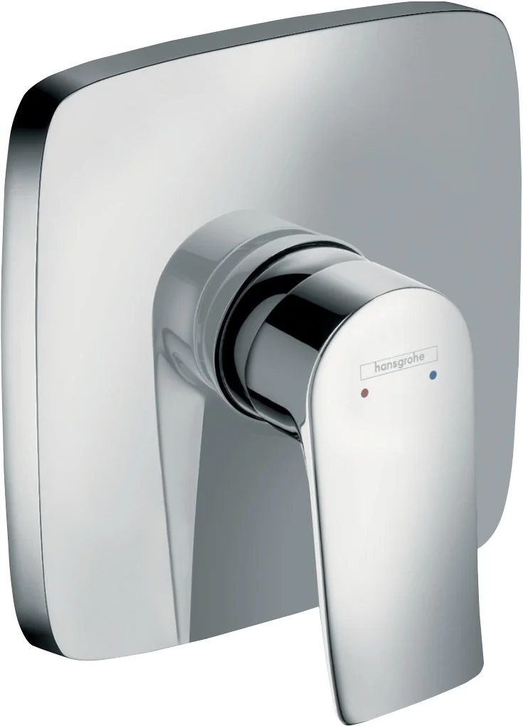 Hansgrohe Metris Einhebel-Brausemischer Unterputz, Chrom, für iBox universal, Keramikmischsystem, einstellbare Temperaturbegrenzung, mit Schalldämpfer