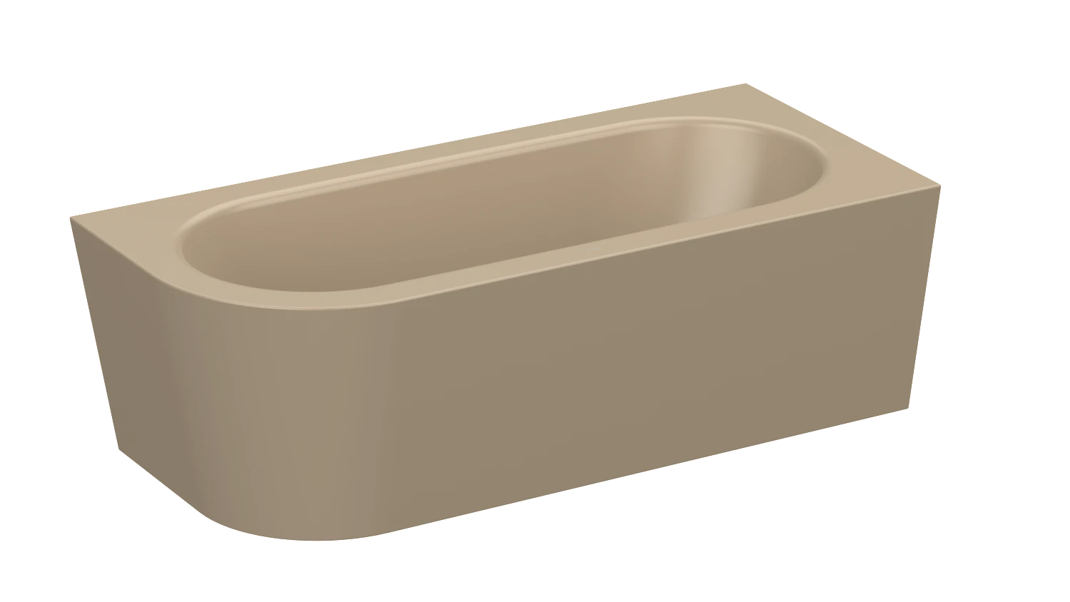 Bette rechteck Badewanne „BetteStarlet V Silhouette“ 175 × 80 cm in Greige