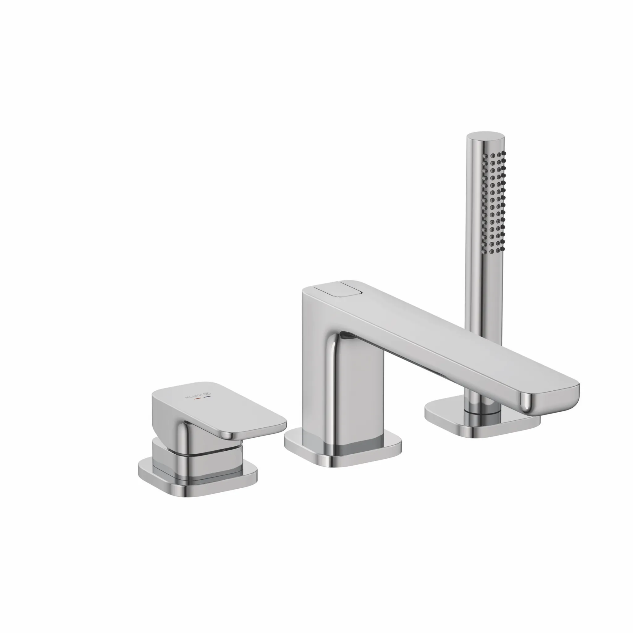 Kludi RENON 3-Loch Wannenfüll- und Brause-Armatur, chrom, DN 15, Einhebelmischer, herausziehbare Brause, automatische Umstellung, geschlossener Metallhebel, M24 Strahlregler Kludi RENON 3-Loch Wannenfüll- und Brause-Armatur, chrom, DN 15, Einhebelmischer, herausziehbare Brause, automatische Umstellung, geschlossener Metallhebel, M24 Strahlregler