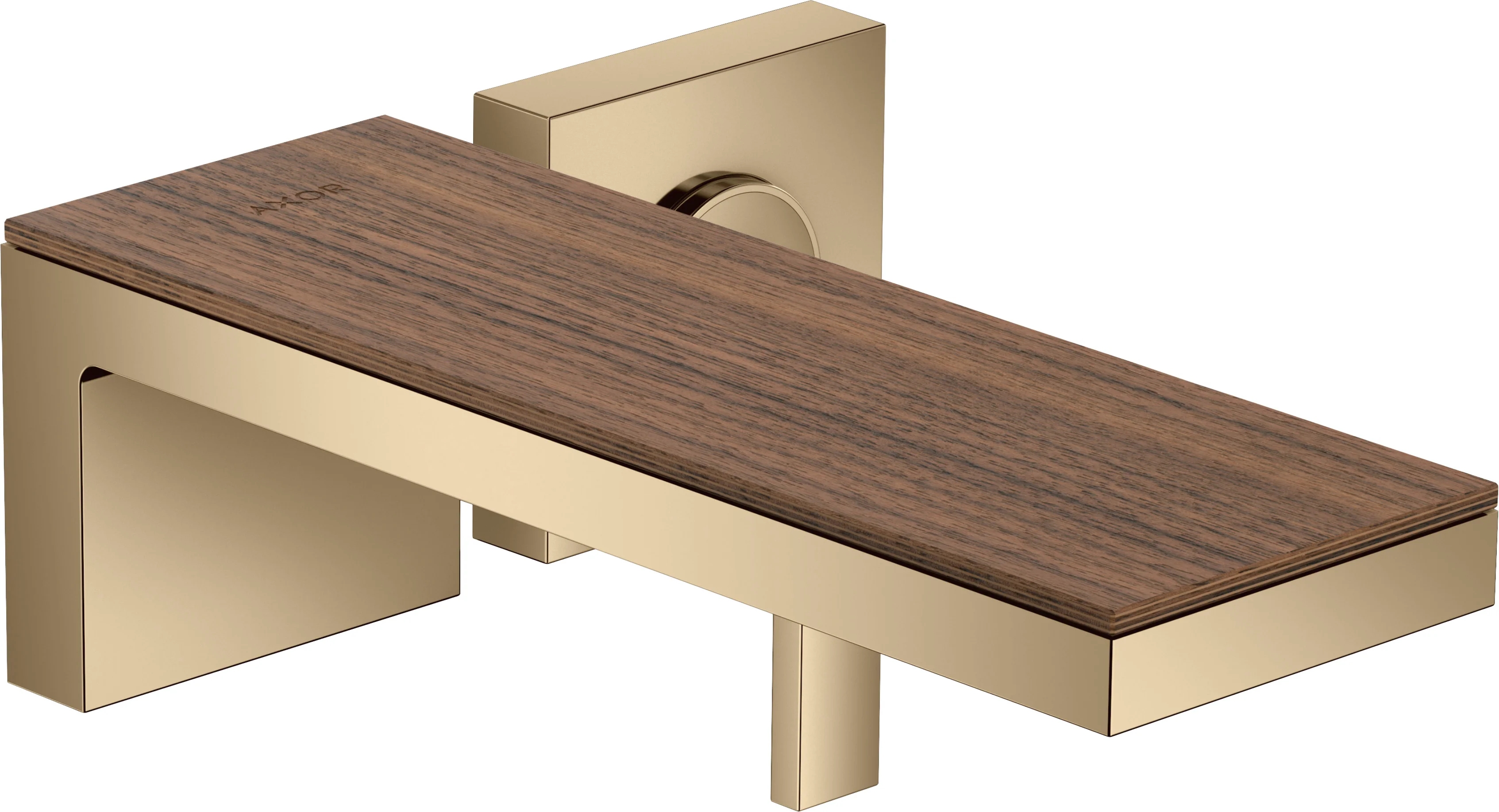Hansgrohe AXOR MyEdition Platte 245 mm, Amerikanischer Nussbaum, abnehmbar