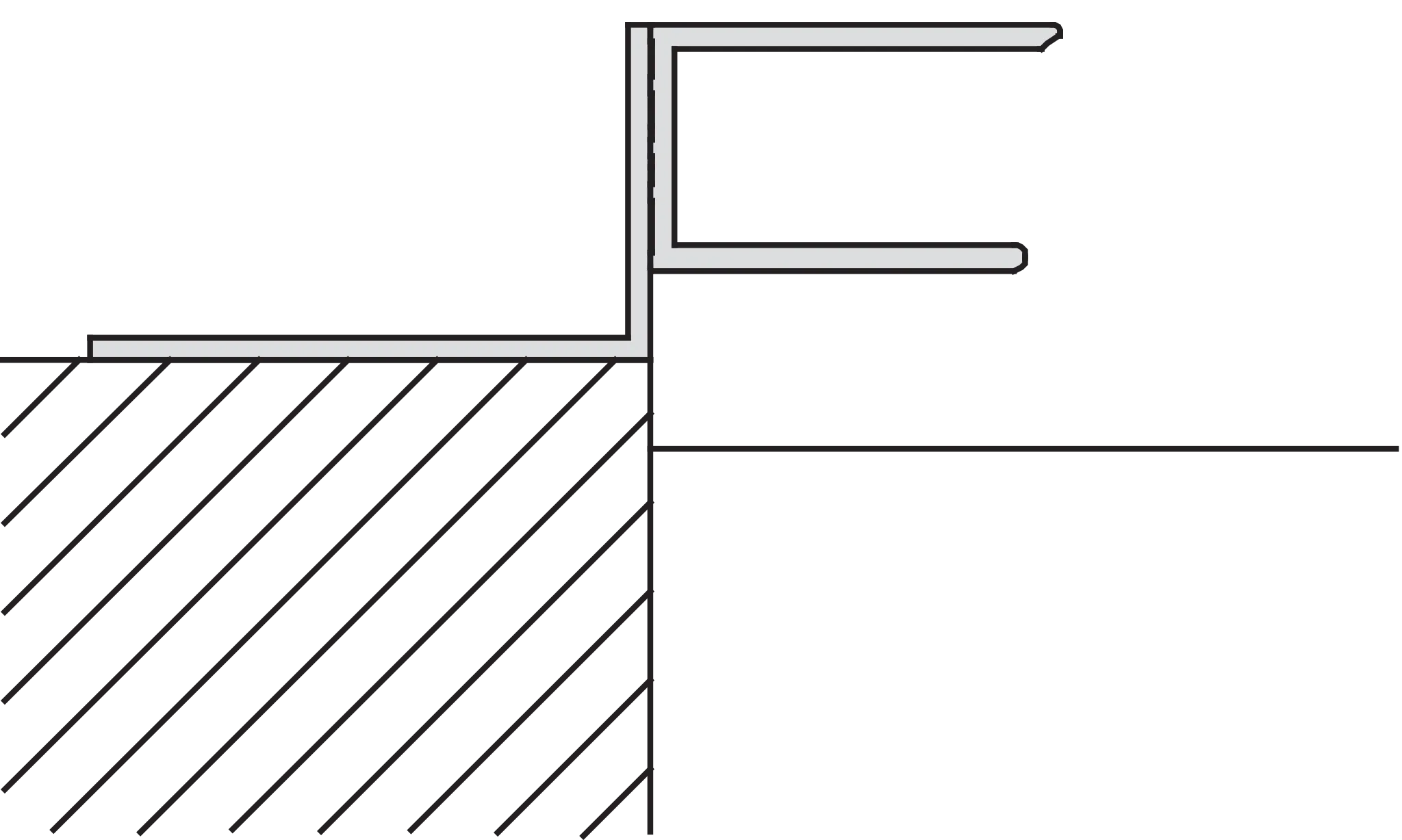 Kermi Duschdesign Wandanschlussprofil „PEGA“ 1850 mm