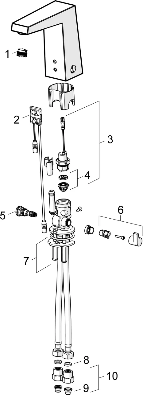 WT-Batt. HansaLOFT 5748 9⁄12 V, Bluetooth Ausld. 143 mm DN15 chr WT-Batt. HansaLOFT 5748 9⁄12 V, Bluetooth Ausld. 143 mm DN15 chr