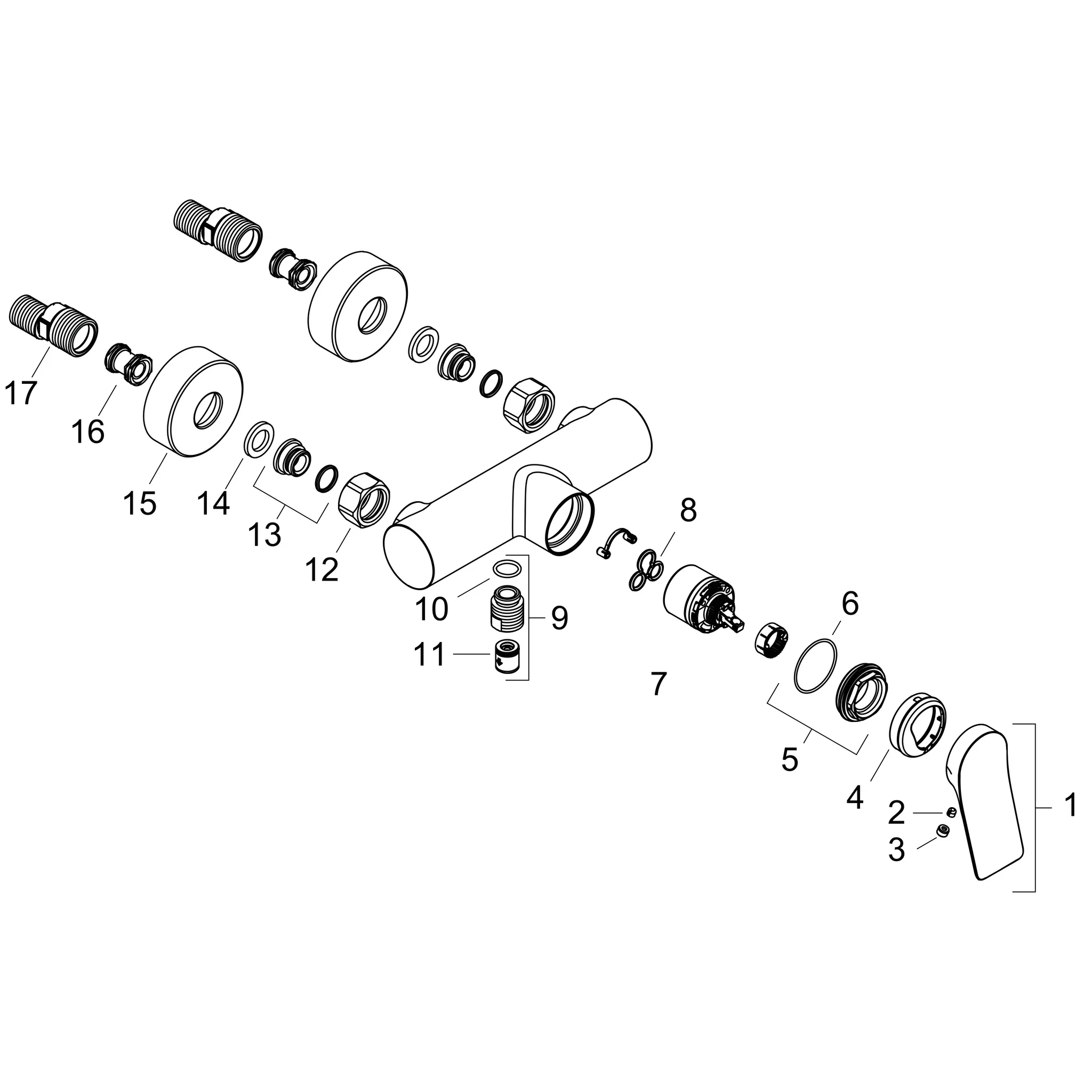 Hansgrohe Vivenis Brausenmischer Aufputz Chrom, Stichmaß 150 ± 12 mm, max. Durchfluss 16,6 l/min, Keramikmischsystem, einstellbare Temperaturbegrenzung, Rückflussverhinderer, Schalldämpfer, S-Anschlüsse DN15 Hansgrohe Vivenis Brausenmischer Aufputz Chrom, Stichmaß 150 ± 12 mm, max. Durchfluss 16,6 l/min, Keramikmischsystem, einstellbare Temperaturbegrenzung, Rückflussverhinderer, Schalldämpfer, S-Anschlüsse DN15