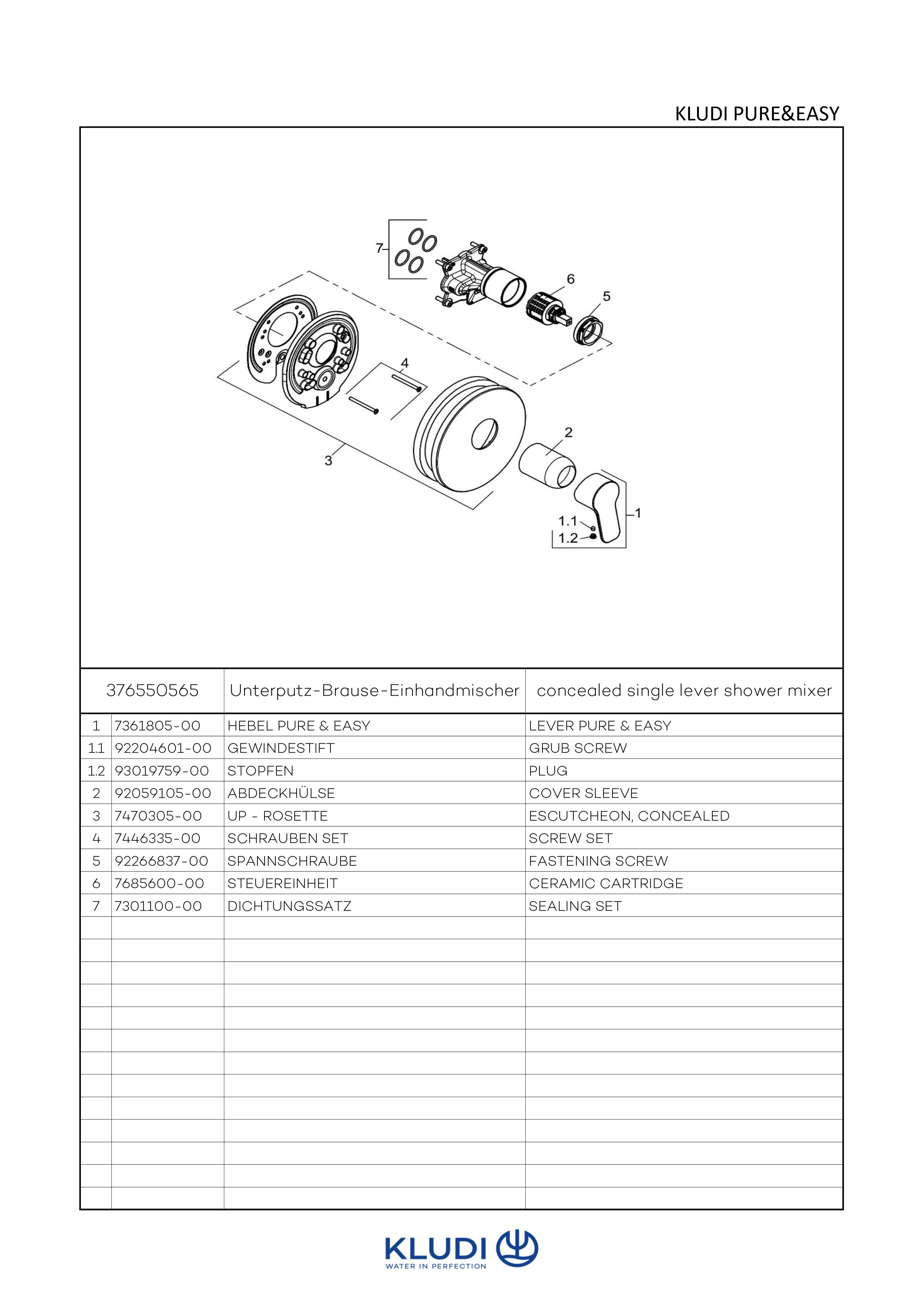 PURE & EASY UPBrauseEHM FeinbauSet mit Funktionseinheit chrom PURE & EASY UPBrauseEHM FeinbauSet mit Funktionseinheit chrom
