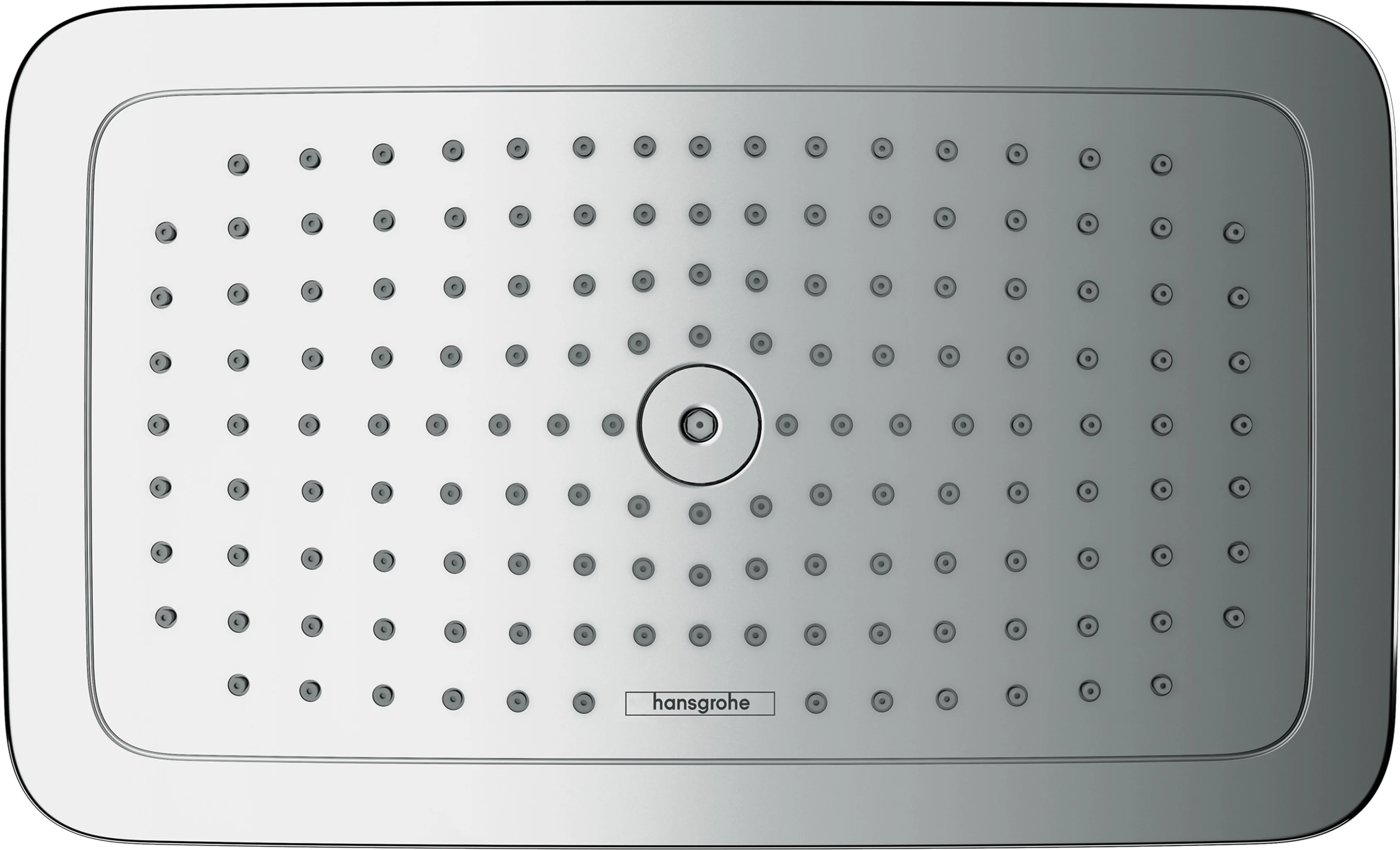 Hansgrohe Croma E Kopfbrause 1-Jet in Chrom, 280 x 170 mm, verstellbarer Winkel, RainAir Strahlart, für Durchlauferhitzer geeignet
