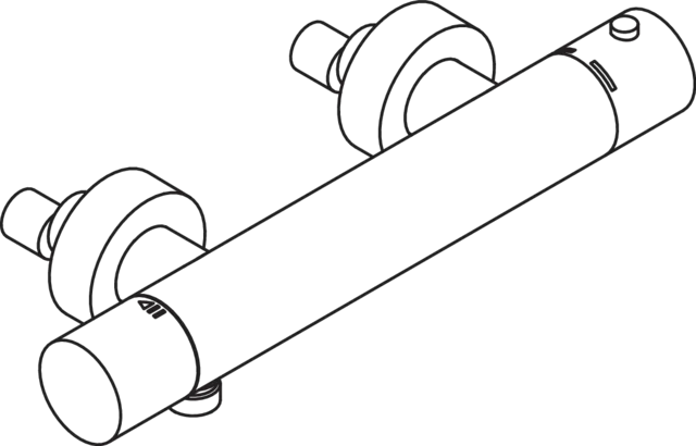 Zweihand-Duscharmatur „System-Armaturen“ 10,6 cm Zweihand-Duscharmatur „System-Armaturen“ 10,6 cm