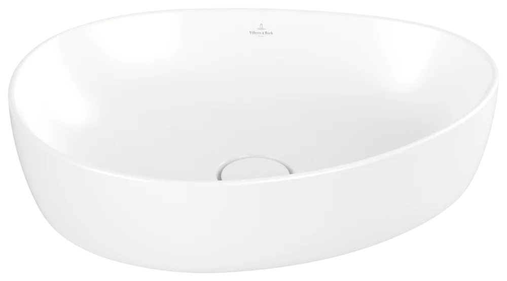Villeroy & Boch Antao Aufsatzwaschbecken 510x400mm TitanCeram Stone White