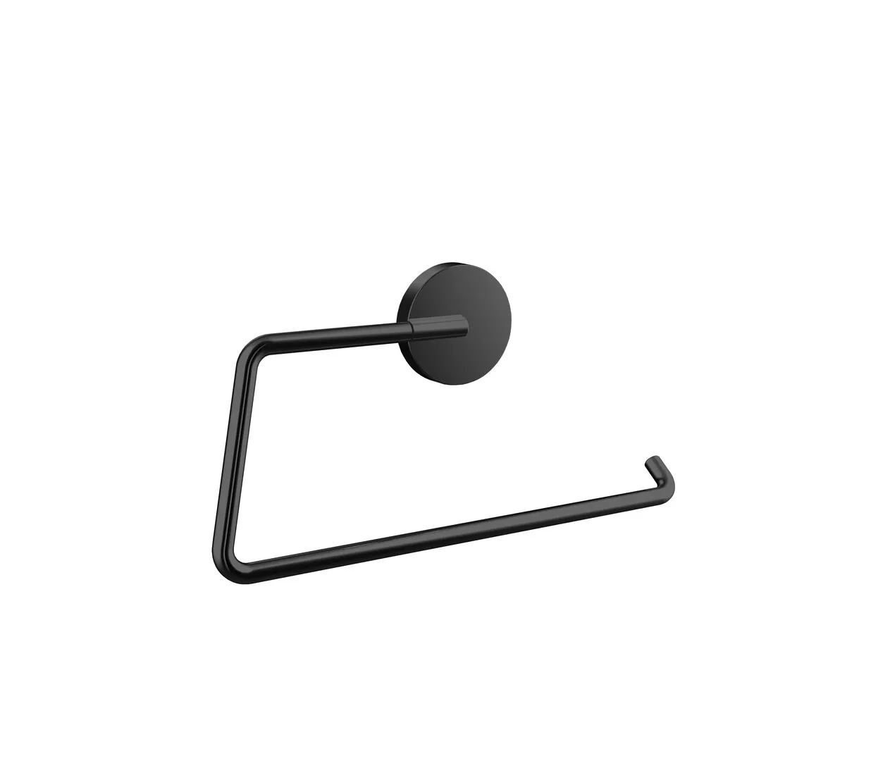 emco round Handtuchring starrrechts offen, schwarz emco round Handtuchring starrrechts offen, schwarz