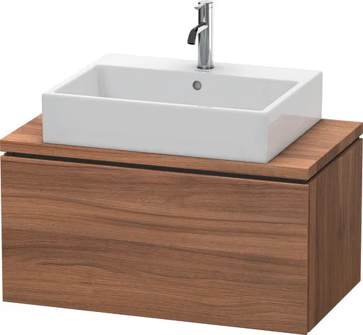 Duravit Waschtischunterschrank wandhängend „L-Cube“ 82 × 40 × 47,7 cm Nussbaum Natur