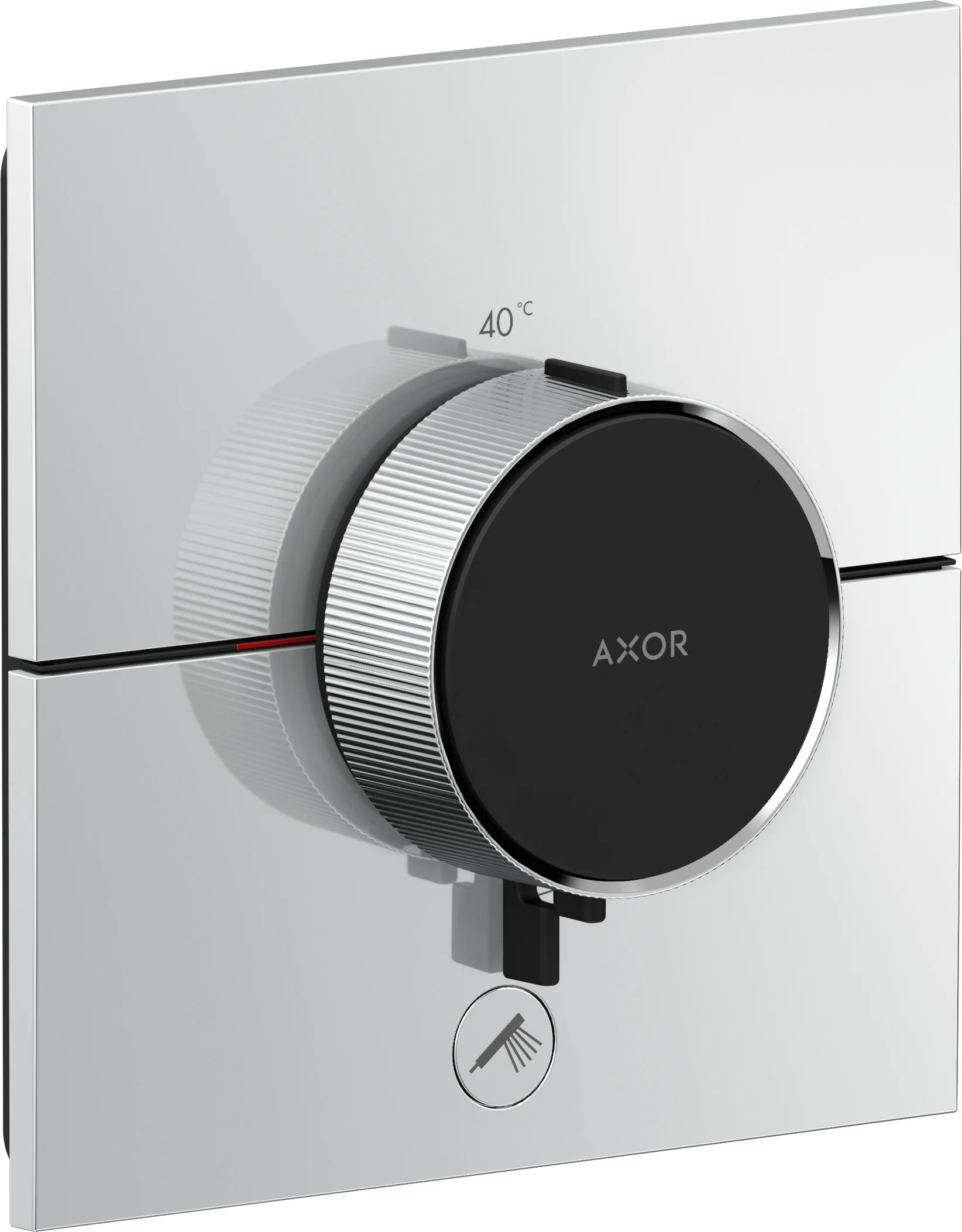 Hansgrohe AXOR ShowerSelect ID Thermostat HighFlow Unterputz eckig Chrom 1 Verbraucher + zusätzlicher Abgang, flache Rosette, einfache Installation, Sicherheitssperre bei 40°C Hansgrohe AXOR ShowerSelect ID Thermostat HighFlow Unterputz eckig Chrom 1 Verbraucher + zusätzlicher Abgang, flache Rosette, einfache Installation, Sicherheitssperre bei 40°C