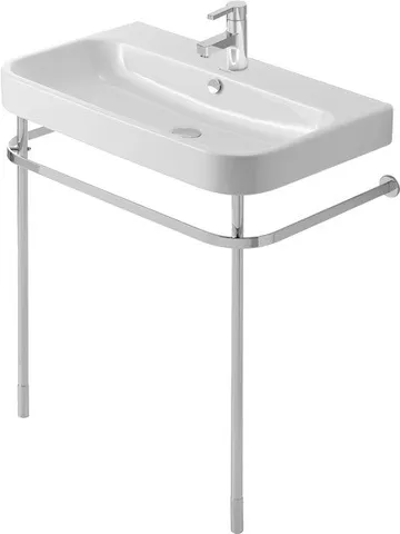 Duravit Happy D.2 Metallkonsole Chrom, höhenverstellbar, Bodenstehend mit Wandbefestigung, 491x773x(750-800) mm Duravit Happy D.2 Metallkonsole Chrom, höhenverstellbar, Bodenstehend mit Wandbefestigung, 491x773x(750-800) mm