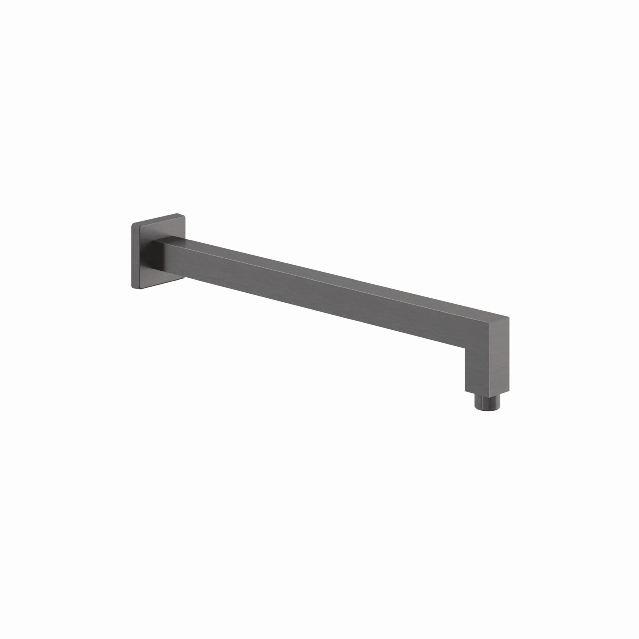 Kludi A-QA Wand-Brausearm 400 mm, eckige Ausführung Brushed Gunmetal