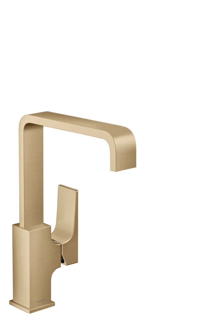 Hansgrohe Metropol Einhebel-Waschtischmischer 230 BBR, Brushed Bronze, Ausladung 165 mm, Auslaufhöhe 226 mm, Push-Open Ablaufgarnitur