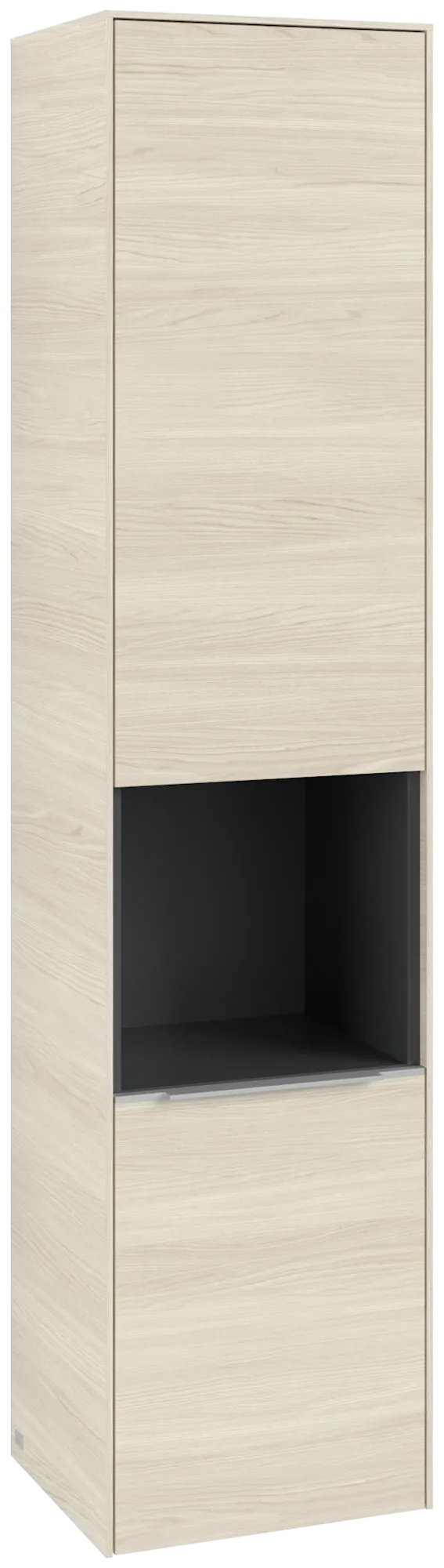 Villeroy & Boch Hochschrank mit offenem Fach „Subway 3.0“ 40 × 171 × 36,2 × 36,2 cm 2 Türen, 1 × offenes Fach, 2 × fixer Fachboden, Anschlag: links, 3 × Glasfachboden, 2 Türen, Anschlag links