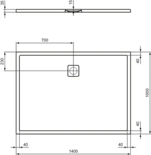 Ideal Standard Duschwanne „UltraFlatEvo“ Ideal Standard Duschwanne „UltraFlatEvo“