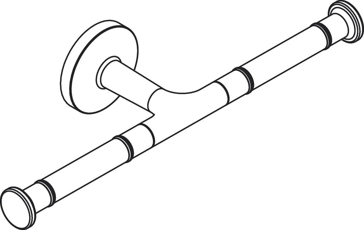 Hansgrohe AXOR Universal Circular Toilettenpapierhalter doppelt, Chrom, Wandmontage, verdeckte Befestigung, für 2 Papierrollen Hansgrohe AXOR Universal Circular Toilettenpapierhalter doppelt, Chrom, Wandmontage, verdeckte Befestigung, für 2 Papierrollen