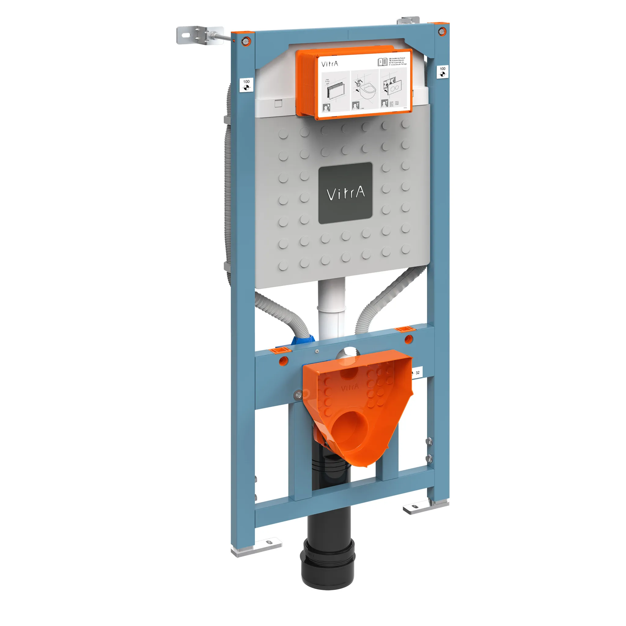 VitrA V-Fix Unterputzspülkasten-Modul, Rahmenhöhe 112 cm, Blau