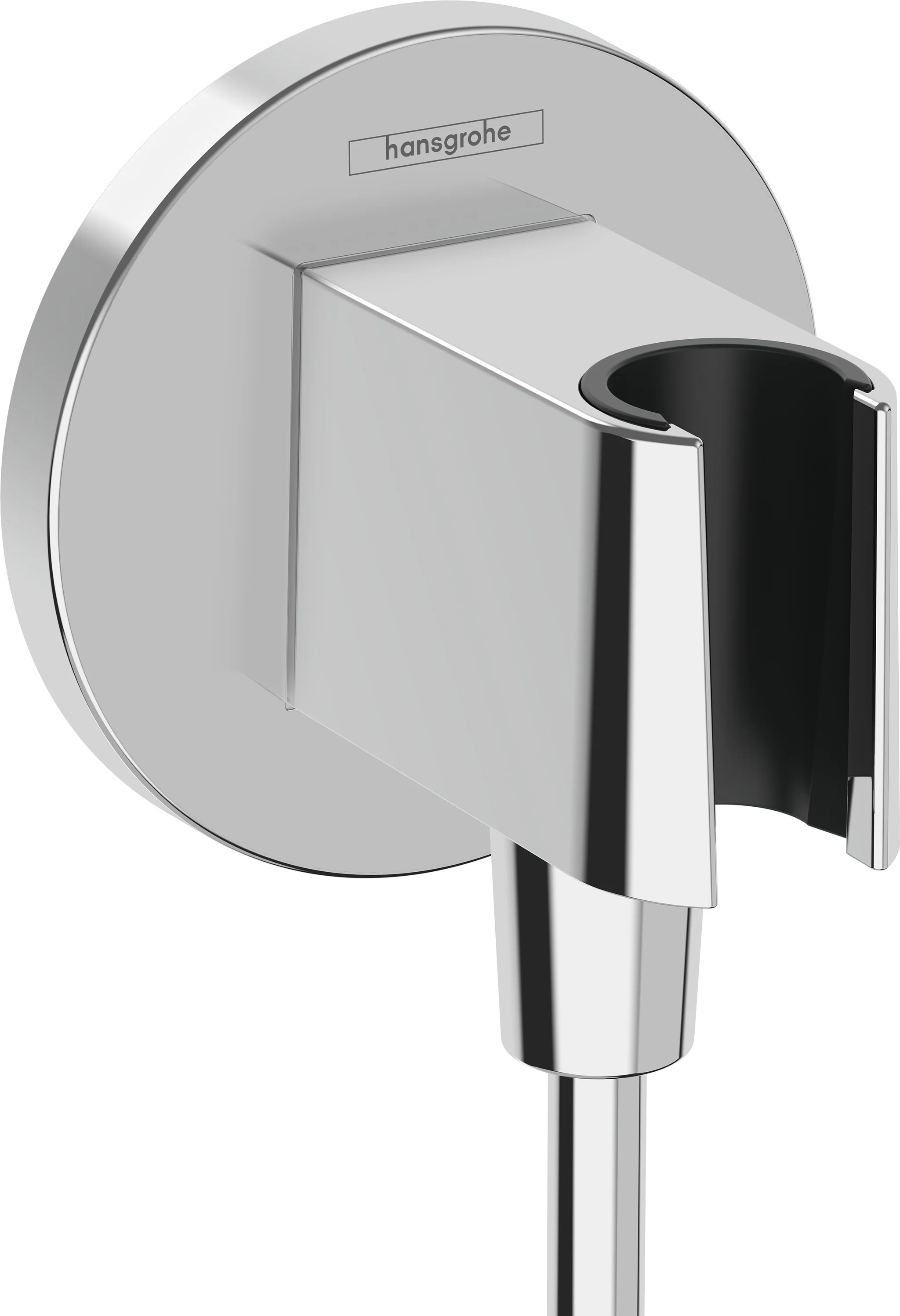 Hansgrohe FixFit S Brausehalter chrom für Handbrausen, Wandanschluss G 1/2, feste Halteposition