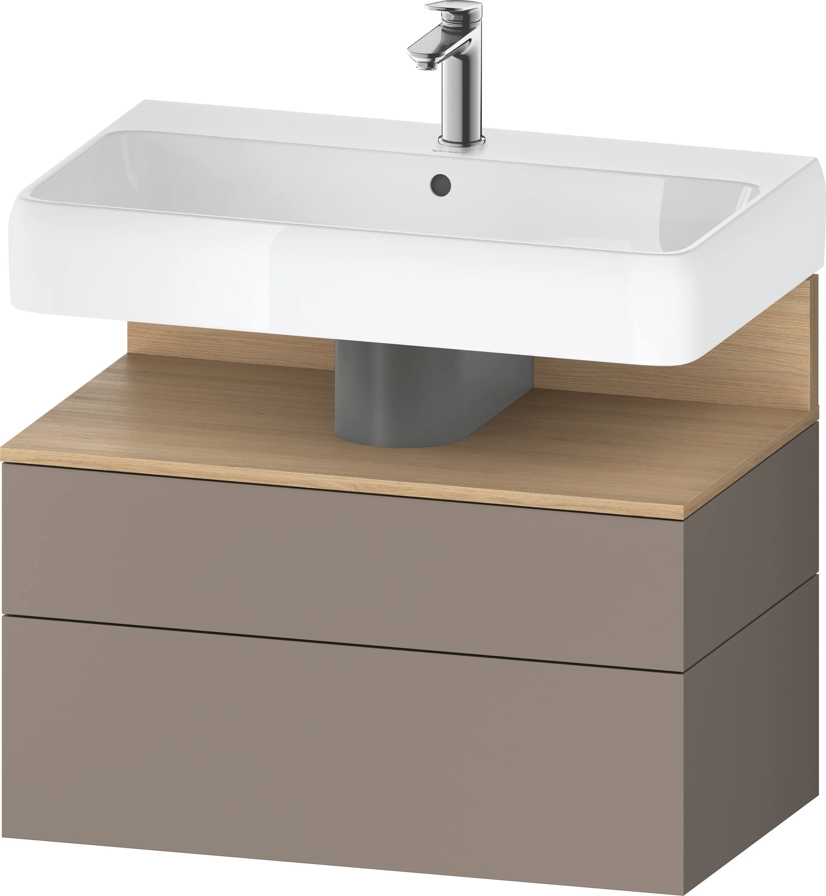 Duravit Waschtischunterschrank wandhängend „Qatego“ 79 × 59 × 47 cm, ohne Beleuchtung