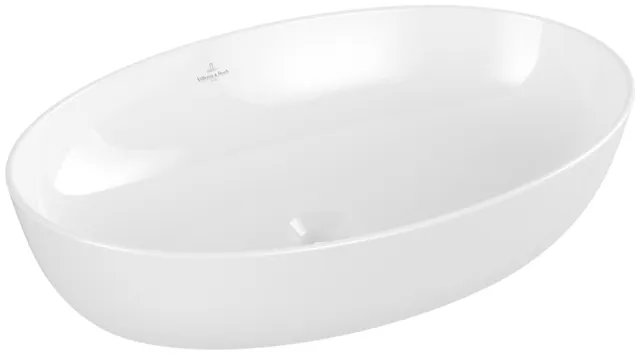 Villeroy & Boch Aufsatzwaschtisch aus TitanCeram „Artis“ 610 × 410 × 130 mm in Weiß Alpin Villeroy & Boch Aufsatzwaschtisch aus TitanCeram „Artis“ 610 × 410 × 130 mm in Weiß Alpin
