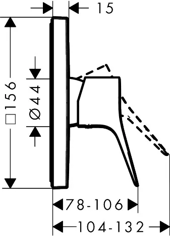 Brausenmischer Unterputz Vivenis Fertigset chrom Brausenmischer Unterputz Vivenis Fertigset chrom