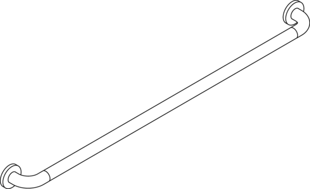 HEWI Handtuchhalter „Serie 477“ 117 × 3,3 × 9 cm in Felsgrau HEWI Handtuchhalter „Serie 477“ 117 × 3,3 × 9 cm in Felsgrau