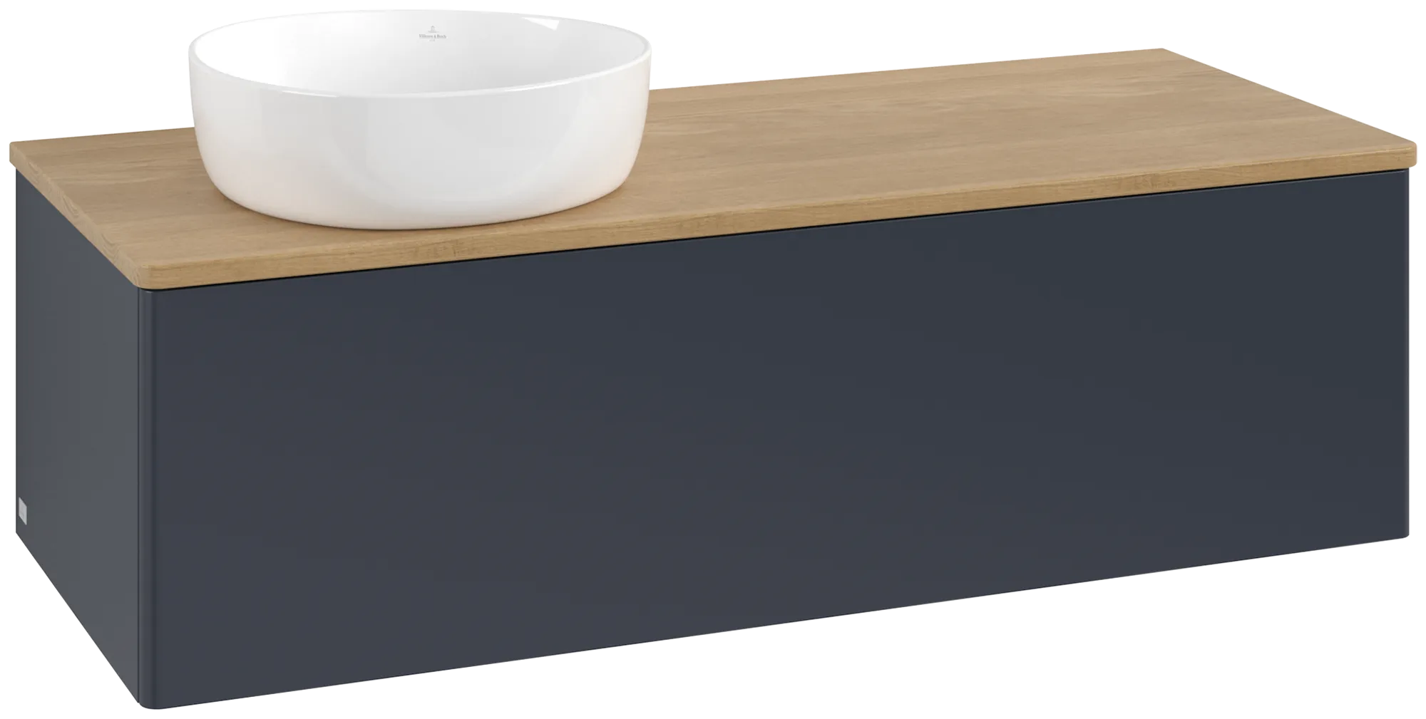Villeroy & Boch Antao Waschbeckenunterschrank K33_1, Midnight Blue Matt Lacquer / Honey Oak, 1200x360x500mm