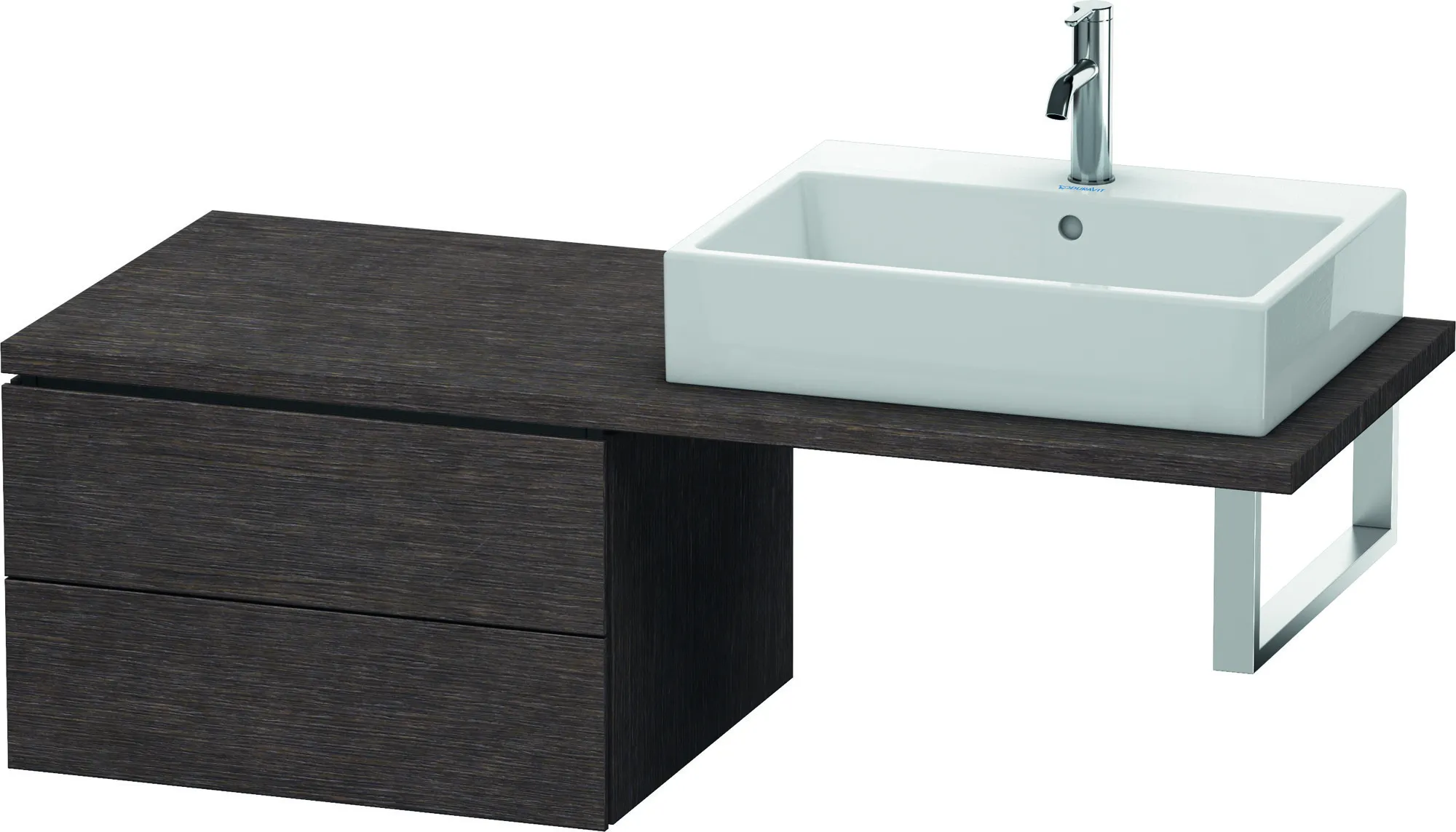 Duravit Unterschrank für Konsole „L-Cube“ 62 × 40 × 54,7 cm Eiche Dunkel gebürstet