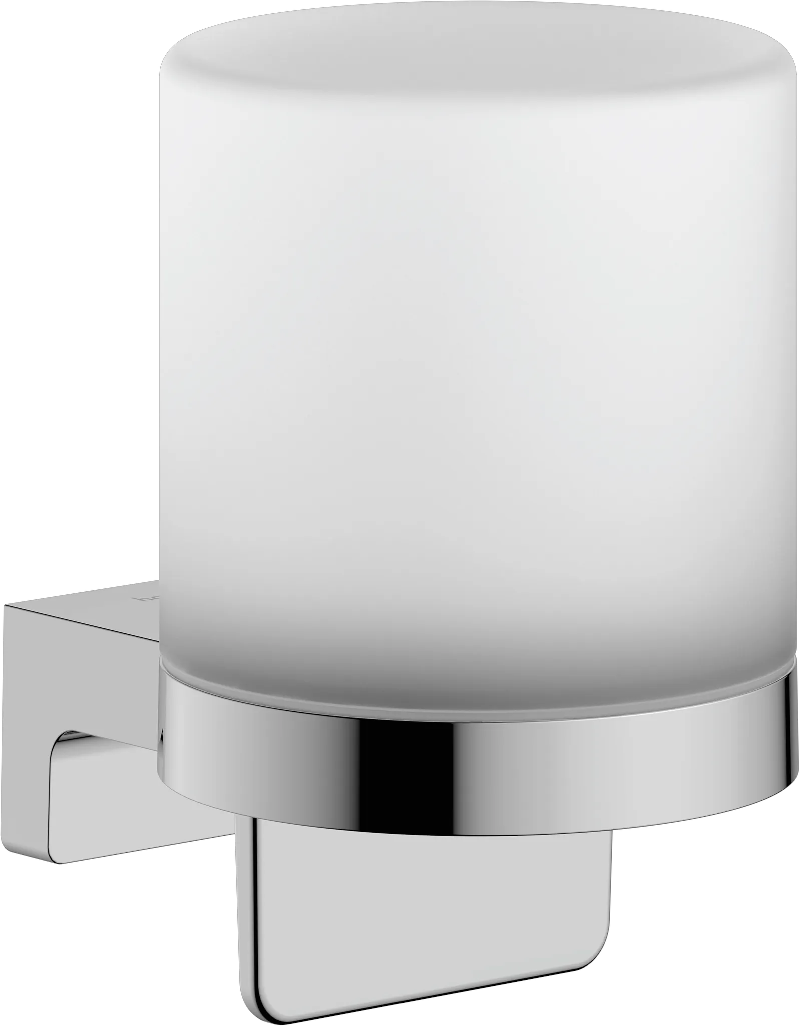 Hansgrohe AddStoris S Lotionspender chrom, Wandmontage, 200 ml Füllmenge, 1 ml Dosiermenge, mit Befestigungsmaterial, verdeckte Befestigung, Bohrabstand 26 mm, Bohrloch-Durchmesser 6 mm
