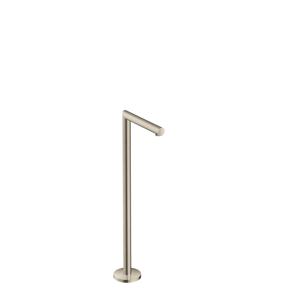 Hansgrohe AXOR Uno Wanneneinlauf gerade bodenstehend, Brushed Nickel, Ausladung 226 mm, maximale Durchflussmenge 18 l/min Hansgrohe AXOR Uno Wanneneinlauf gerade bodenstehend, Brushed Nickel, Ausladung 226 mm, maximale Durchflussmenge 18 l/min