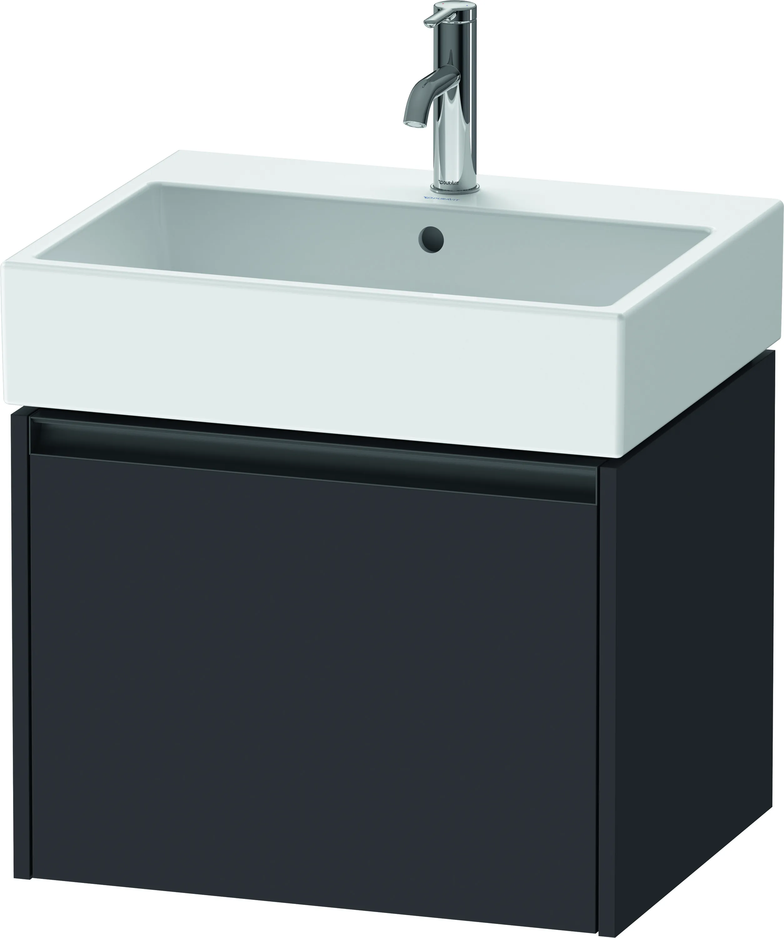 Duravit Waschtischunterschrank wandhängend „Ketho.2“ 58,4 × 44 × 46 cm in Graphit Supermatt