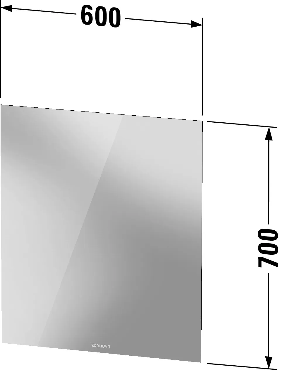Duravit Spiegel „Licht & Spiegel“ 60 × 70 cm Duravit Spiegel „Licht & Spiegel“ 60 × 70 cm
