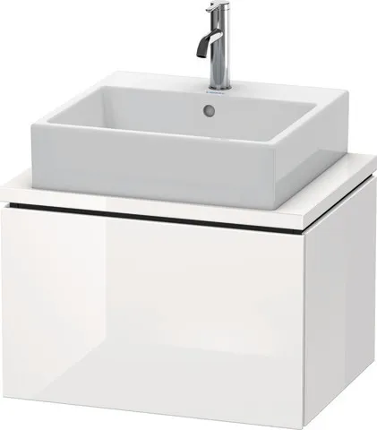 Duravit Waschtischunterschrank wandhängend „L-Cube“ 62 × 40 × 47,7 cm Weiß Hochglanz