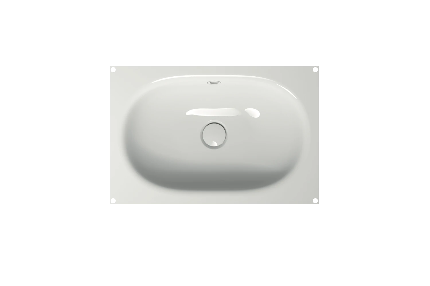 Unterbauwaschtisch „BetteComodo“ 57,4 × 38 × 12 cm, ohne Überlauf, ohne Hahnlochbohrung in Moosgrün Unterbauwaschtisch „BetteComodo“ 57,4 × 38 × 12 cm, ohne Überlauf, ohne Hahnlochbohrung in Moosgrün