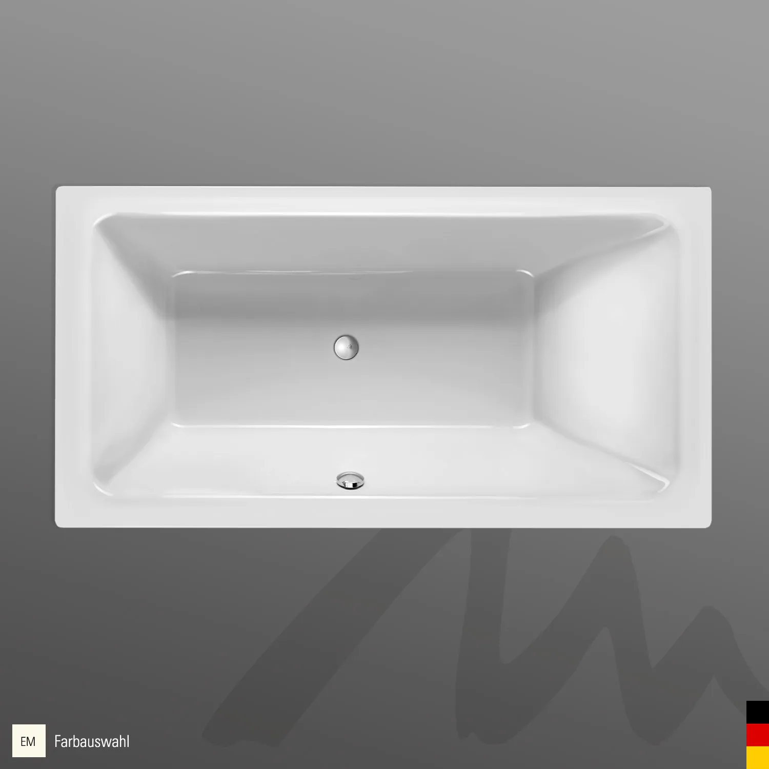 Mauersberger Acryl-Badewanne convexa 190⁄100 1900x1000x485, Farbgruppe: 3 Mauersberger Acryl-Badewanne convexa 190⁄100 1900x1000x485, Farbgruppe: 3